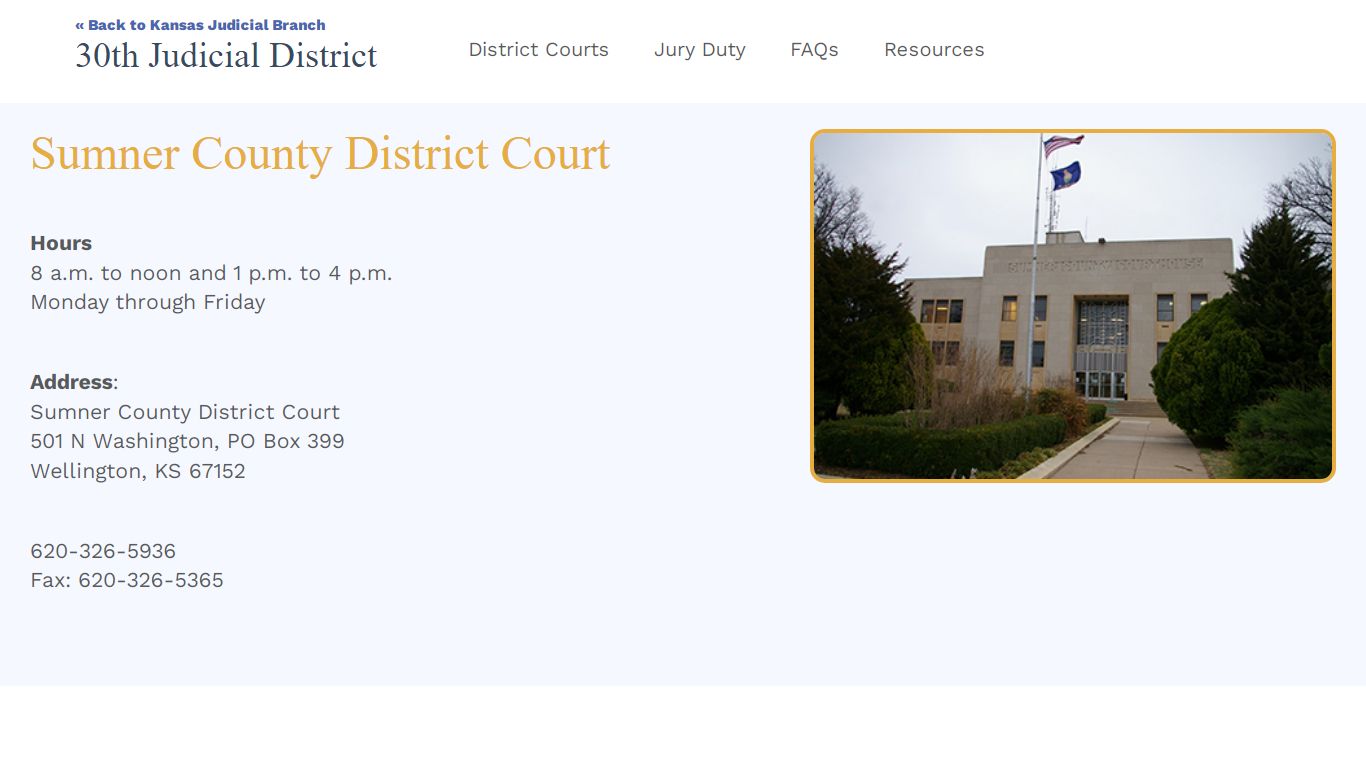 30th Judicial District - Sumner County Courthouse